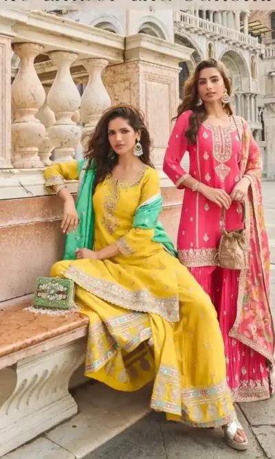 TAJ SIMAR SILK SALWER SUIT